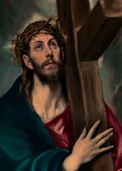 Christus trägt das Kreuz (Detail)