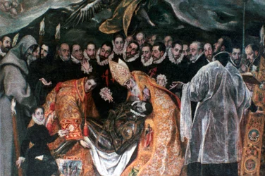 Das Begräbnis des Grafen Orgaz (Detail), 1586-1588
