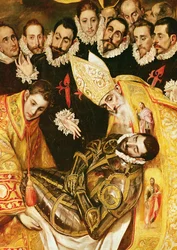 Das Begräbnis des Grafen Orgaz (Detail)