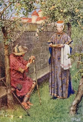 Elizabeth ging auf ihre Mission des Mitleids, aus 