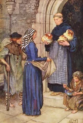 Illustration für The Gathering of Brother Hilarius von Michael Fairless