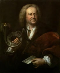 Gottfried Reiche (1667-1734), Senior Musiker und Solotrompeter von Bachs Orchester