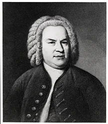 Porträt von Johann Sebastian Bach, deutscher Komponist