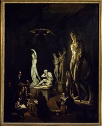 Gießraum der Royal Academy of London im Jahr 1770