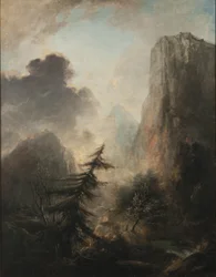Landschaft mit Fichten, ca. 1780