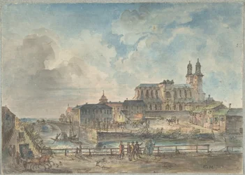 Ansicht des Doms von Uppsala von Norden