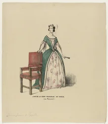 Dame des französischen Hofes, 16. Jahrhundert, unter Franz I.