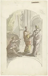 Diogenes bittet Alexander, nicht in seinem Licht zu stehen