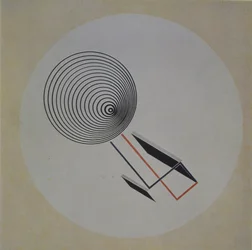 Proun 93. Schwebende Spirale, 1924
