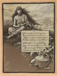 (Illustration für Rubáiyát von Omar Khayyám) Das Lied in der Wildnis