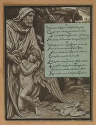 (Illustration für Rubáiyát von Omar Khayyám) Das traurige Schema