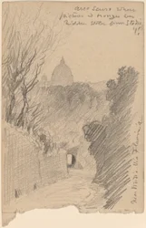 Arco Oscuro--Über die Via Flaminia, ca. 1890