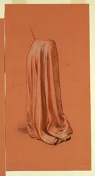 Draperie (Studie für Ölgemälde, "Hochzeitsprozession" oder "Der Tanz"), ca. 1872–79