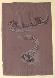 Studie von Draperie "Fortune", ca. 1877
