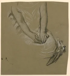 Zeichnung, Weiblicher Torsostudie, ca. 1885