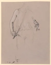 Figurenstudie: Kostümierter Mann