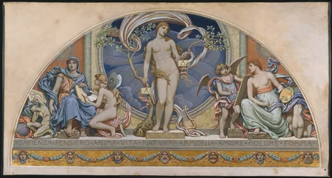 Rom, Vertreter der Künste: Entwurf für Dekoration am Bowdoin College, 1894