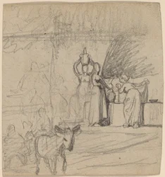 Sohn und Esel, ca. 1859
