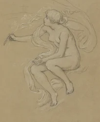 Studie für die Figur des Frühlings