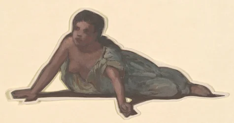 Studie für "Griechische Mädchen beim Baden"