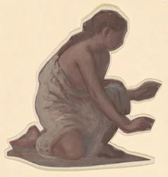 Studie für Griechische Mädchen beim Baden, ca. 1872
