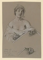 Studie für "Muse der Geschichte"