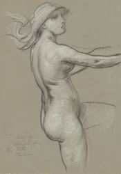 Studie für Die Schicksale sammeln die Sterne, 1884-1887