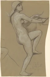 Studie für Die Schicksale sammeln die Sterne, ca. 1884-1887