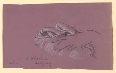Studie der Draperie von "Fortuna"