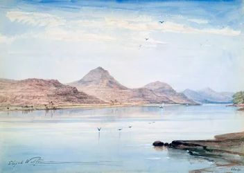Am Nil, Gebel el Mody, Nubien, 1861