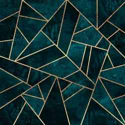 Elegante Türkise Geometrie