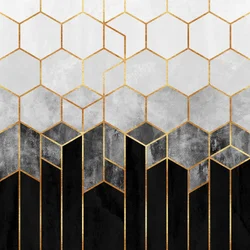 Gradient Goldene Sechsecke