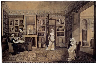 Salon im Baryatinsky-Haus in Altona, 1807