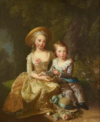 Porträt von Madame Royale und Louis-Joseph Xavier, Dauphin von Frankreich