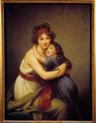 Porträt von Madame Vigée-Lebrun und ihrer Tochter Jeanne-Lucie-Louise, genannt Julie (1780 - 1819)