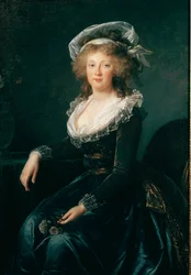 Porträt von Marie Therese von Bourbon-Neapel, Königin von Neapel und Sizilien (1772-1807), dann Gemahlin von Franz II. von Österreich, 1790, Neapel, Museo di Capodimonte - Prinzessin Maria Teresa (1755-1793) (später Kaiserin von A