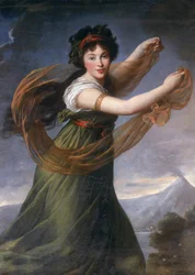Porträt von Pelagia Sapiezyna, 1794
