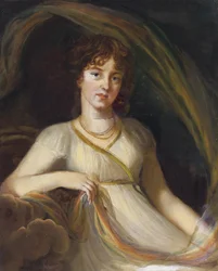 Porträt von Prinzessin Ekaterina Osipovna Tyufyakina, geb. Khorvat 1777-1802 als Iris, 1802