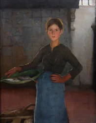 Ein Zandvoorter Fischermädchen, 1884