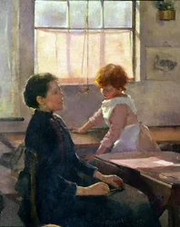 Schule ist aus, 1889 (Detail)