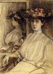 Porträtskizze von Miss Palmer