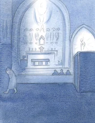 Nach dem Hin- und Hergehen nahm ich die Gnade an, die Beichte abzulegen