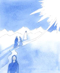 Wie mein Herz jetzt schmerzt, sagte mir Christus, so schmerzte sein Herz, als er in seinem irdischen Leben sah, wie Menschen seine weisen Worte ignorierten und sich weigerten, den Weg zum Himmel zu folgen