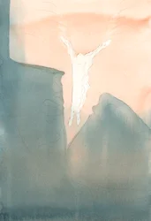 Christus springt liebevoll in die schrecklichen dunklen Tiefen unserer Herzen.