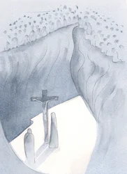 Christus bewies seine Demut in der Schwäche und Gebrechlichkeit, die er akzeptierte, als er für die Sünden aller Generationen litt