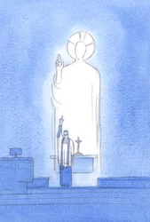 Christus spricht und handelt durch seine Priester, die 