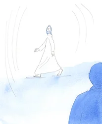 Christus schritt freudig durch den 