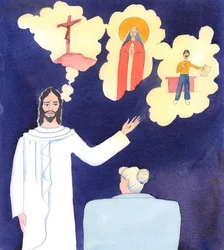 Christus sagte mir, wie wenig das Kreuz heute von Predigern und Lehrern erwähnt wird: das Kreuz, an dem er litt wegen der schweren Sünden, die nicht mehr erwähnt werden