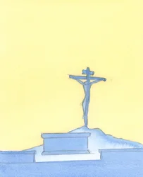 Christi kostbares Blut floss einst aus Seinem Körper am Kreuz; und dieses Opfer wird heute in der Messe auf sakramentale Weise wieder dargebracht, während wir für unsere Sünden um Vergebung beten, 2004