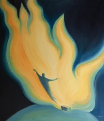 Christi Liebe zum Vater ist wie Feuer, das auf Feuer trifft, an dem wir teilhaben und gereinigt werden.